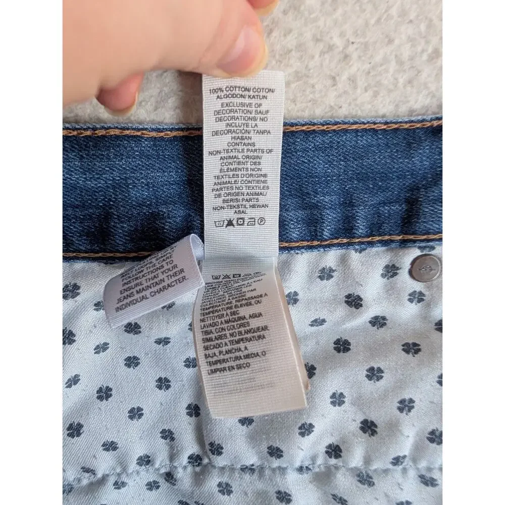 Lucky Brand 363 Straight Jeans Mens 38x24 Denim Medium Wash 5 Pocket